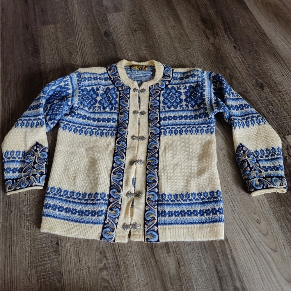 Vintage Nordstrikk Fair Isle Cardigan Size Large